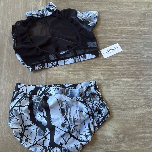 Patrick J FOREST SET dance wear size M Grey/Black Nwt - Picture 6 of 6
